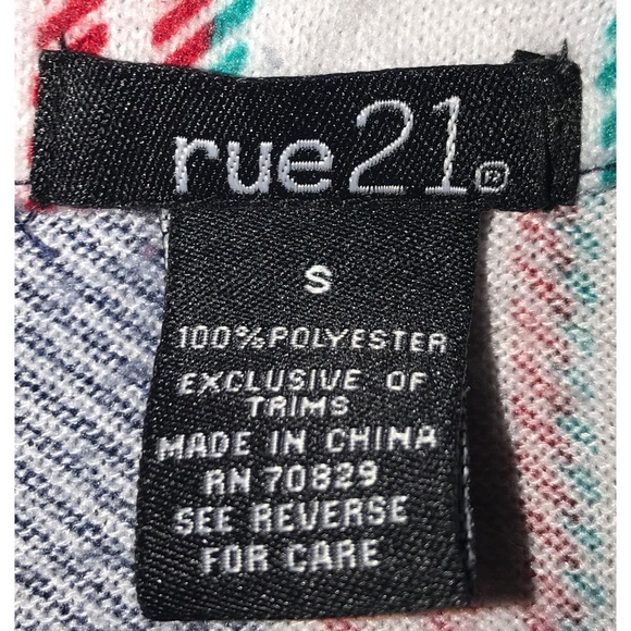 Rue 21 Red Checkered Button Down Long Sleeve Shirt - Picture 4 of 5